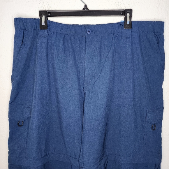 Reel Legends Performance Outfitters Sz XXL Mackerel Convertible Zip Off Pants - Picture 2 of 15